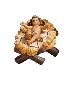 801003 Jesuskind mit Wiege - 2 Teile