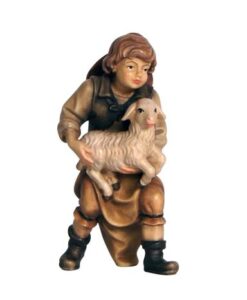 797026 Bub mit Lamm im Arm