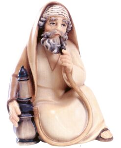 4522 Hirt sitzend mit Wasserpfeife