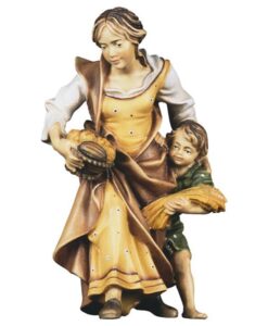 700024 Hirtin mit Junge