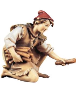 780030 Hirte kniend mit Holz