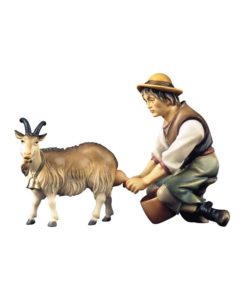 780HIZ Hirte melkend mit Ziege - 2 Teile